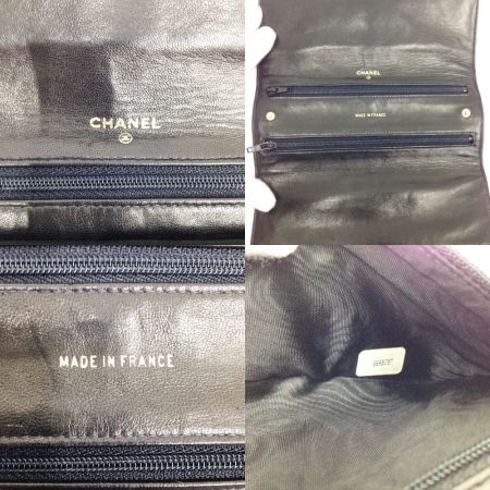  CHANEL シャネル マトラッセ キャンバス アクセサリーケース ブラック