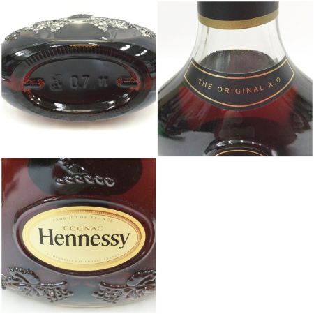  Hennessy ヘネシー Hennessy ブランデー コニャック 古酒　黒キャップ　クリアボトル 未開栓