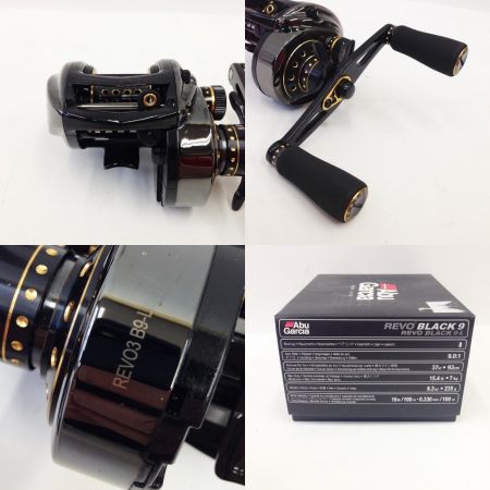  Abu Garcia アブガルシア  ベイトリール REVO BLACK9-L ブラック 左ハンドル  REVO BLACK 9 ブラック