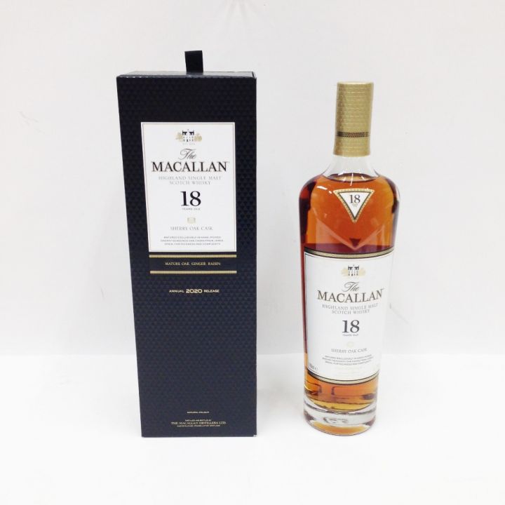 The MACALLAN マッカラン ザ・マッカラン 18年 2020年リリース ウイスキーシェリーオーク 未開栓｜中古｜なんでもリサイクルビッグバン