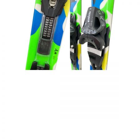  elan エラン STARR スキー板 130cm 黄緑×青×白 x ブルー x グリーン