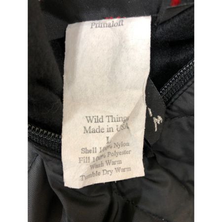  WILD THINGS ワイルドシングス メンズ ジャケット プリマロフト サイズL ブラック