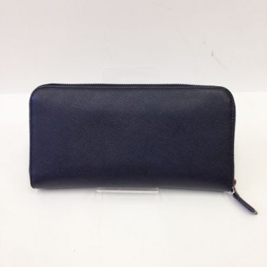 PRADA プラダ ラウンドファスナー 長財布 2M1317 ネイビー｜中古 