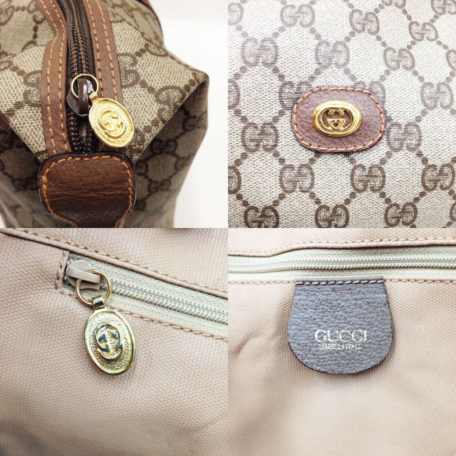 中古】 GUCCI グッチ GG オールドグッチ トートバッグ ボストンバッグ