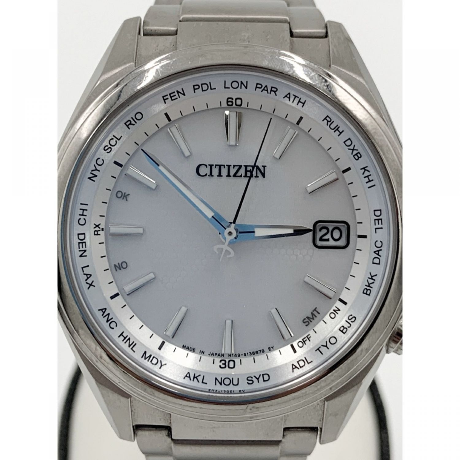 中古】 CITIZEN シチズン アテッサ エコドライブ ソーラー電波 腕時計