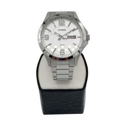 〇〇 CITIZEN シチズン アテッサ エコドライブ ソーラー電波 腕時計 H149-S096073 シルバー Bランク