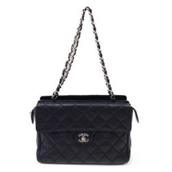 〇〇 CHANEL シャネル マトラッセ チェーン ハンドバッグ ワンショルダー ブラック Bランク
