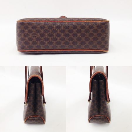  CELINE セリーヌ マカダム ハンドバッグ　 M09 ブラウン ヴィンテージ 現状渡し