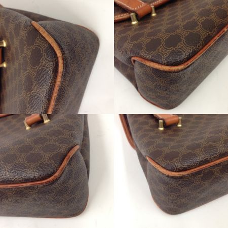  CELINE セリーヌ マカダム ハンドバッグ　 M09 ブラウン ヴィンテージ 現状渡し