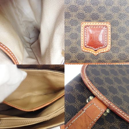  CELINE セリーヌ マカダム ハンドバッグ　 M09 ブラウン ヴィンテージ 現状渡し