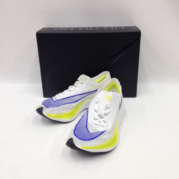 NIKE ナイキ ズーム ヴェイパーフライ ZOOMX Vaporfly NEXT% 26cm スニーカー A04568-103 ホワイト x ブルー ｜中古｜なんでもリサイクルビッグバン