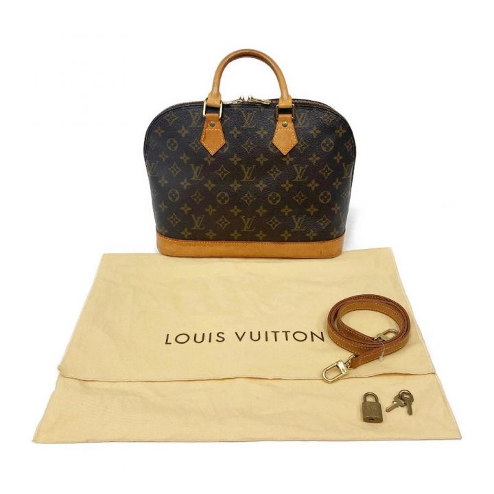 LOUIS VUITTON ルイヴィトン モノグラム アルマ 布袋付 ショルダーストラップ付 ハンドバッグ M51130  ブラウン｜中古｜なんでもリサイクルビッグバン