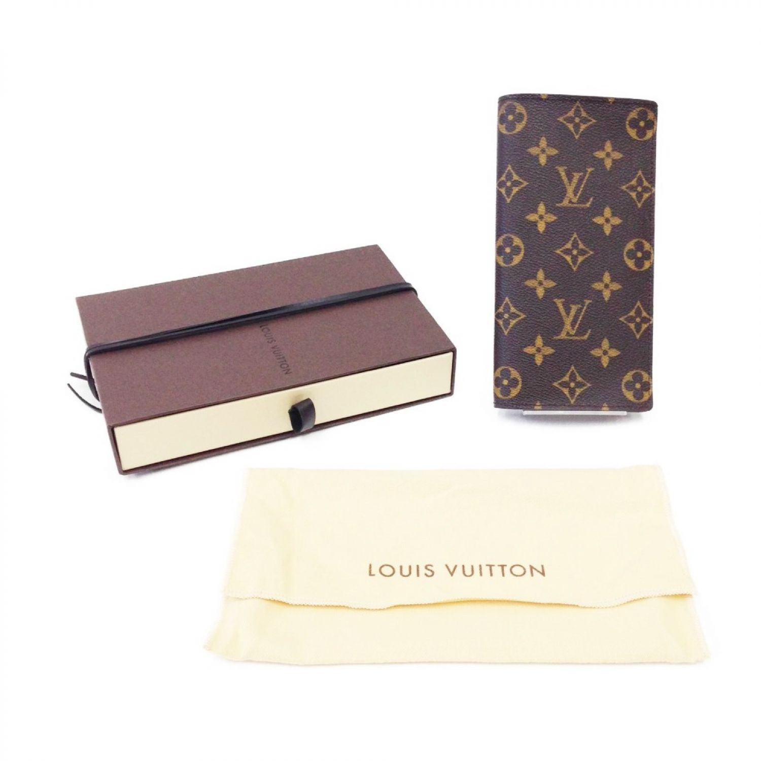 中古】 LOUIS VUITTON ルイヴィトン モノグラム ポルトフォイユブラザ