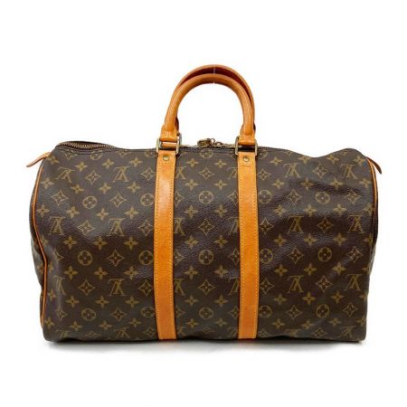  LOUIS VUITTON ルイヴィトン モノグラム キーポル 45 ボストンバッグ M41428 ブラウン