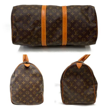  LOUIS VUITTON ルイヴィトン モノグラム キーポル 45 ボストンバッグ M41428 ブラウン