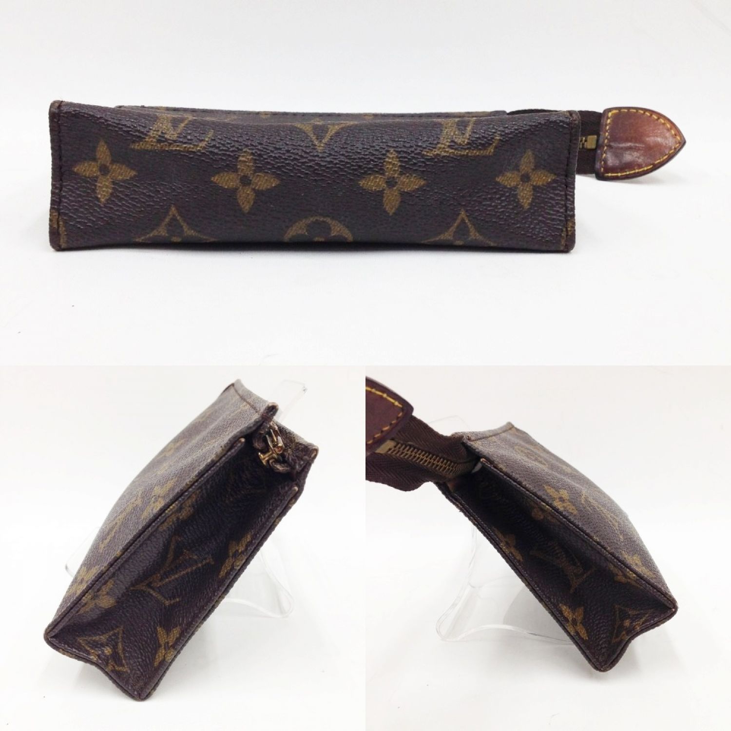 中古】 LOUIS VUITTON ルイヴィトン モノグラム ポッシュトワレット15