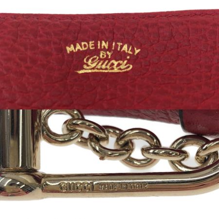  GUCCI グッチ 財布 小銭入れ　レザー スウィング キーリング コインケース 368879 レッド