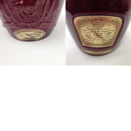  ROYAL SALUTE(CHIVAS REGAL) ロイヤルサルート 21年 スコッチ ウイスキー 赤 陶器ボトル 700ml 43％ レッド 古酒 未開栓
