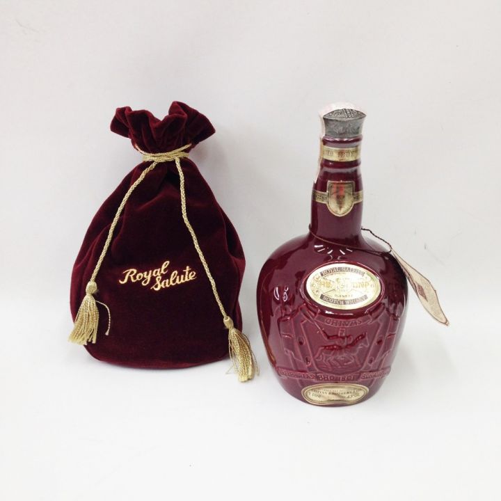 ROYAL SALUTE(CHIVAS REGAL) ロイヤルサルート 21年 スコッチ ウイスキー 赤 陶器ボトル 700ml 43％ レッド 古酒  未開栓｜中古｜なんでもリサイクルビッグバン