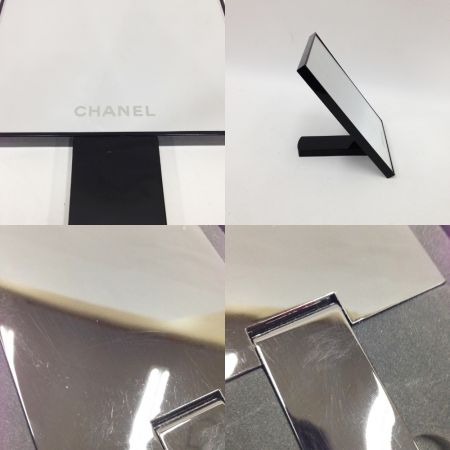 中古】 CHANEL シャネル 手鏡 ハンドミラー スタンドミラー ブラック B