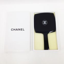 〇〇 CHANEL シャネル 手鏡 ハンドミラー  ブラック Bランク