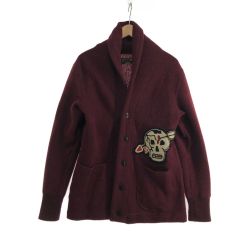 〇〇 WEST RIDE ウエストライド メンズ カーディガン サイズ38 パープル Bランク