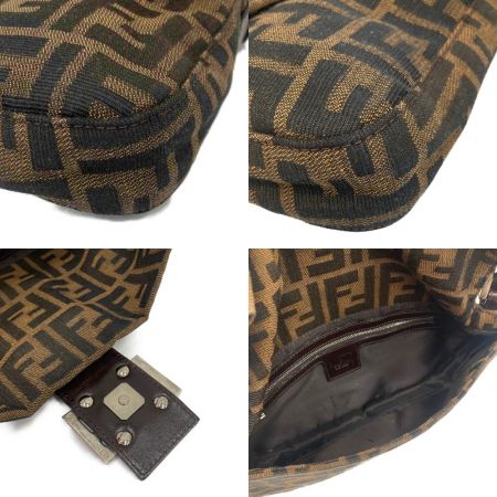  FENDI フェンディ ズッカ マンマバケット ワンショルダー ハンドバッグ 2354/26424/009 ブラウン