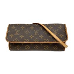 〇〇 LOUIS VUITTON ルイヴィトン モノグラム ポシェット ツインGM ショルダーバッグ M51852 Bランク