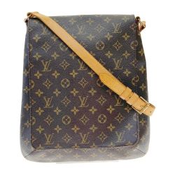 〇〇 LOUIS VUITTON ルイヴィトン モノグラム ミュゼット ショルダーバッグ M51258 ブラウン Bランク
