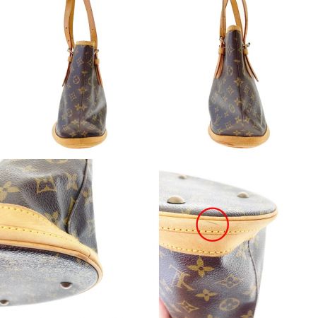  LOUIS VUITTON ルイヴィトン モノグラム プチ バケット トートバッグ ポーチ欠品 M42238 ブラウン x ベージュ 現状渡し