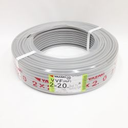 〇〇 YAZAKI ヤザキ VVFケーブル 2芯 2 × 2.0 PbF 100m 未開封品 Nランク