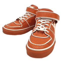 〇〇 LOUIS VUITTON ルイヴィトン スニーカー ハイカット 表記サイズ 7 オレンジ Cランク