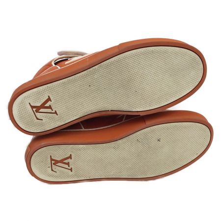  LOUIS VUITTON ルイヴィトン スニーカー ハイカット 表記サイズ 7 オレンジ