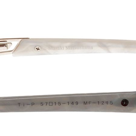  Masaki Matsushima メガネフレーム アイウェア  MF-1215 ホワイト