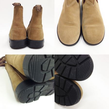  BLUND STONE ブランドストーン スエード サイドゴアブーツ 1456 ブラウン x ベージュ