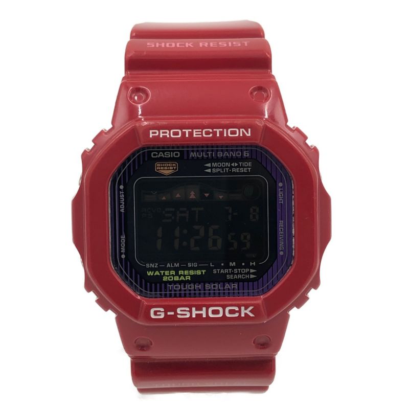 中古】 CASIO カシオ G-SHOCK タフソーラー GWX-5600C-4JF レッド