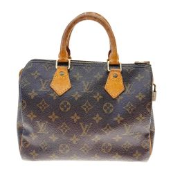 〇〇 LOUIS VUITTON ルイヴィトン モノグラム スピーディ 25　ハンドバッグ 鍵欠品 M41528 ブラウン x ベージュ 現状渡し Cランク
