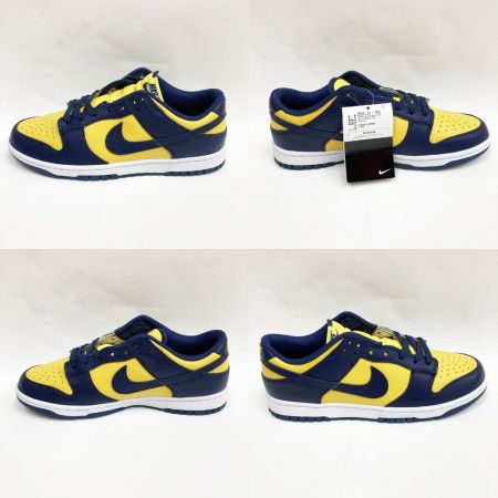  NIKE ナイキ ナイキ ダンク ロー レトロ DUNK LOW RETRO MICHIGAN 27cm DD1391-700 イエロー×ネイビー x ネイビー 未使用品
