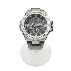 〇〇 CASIO カシオ G-SHOCK Gショック G-STEEL 腕時計 GST-B100 シルバー x ブラック Cランク