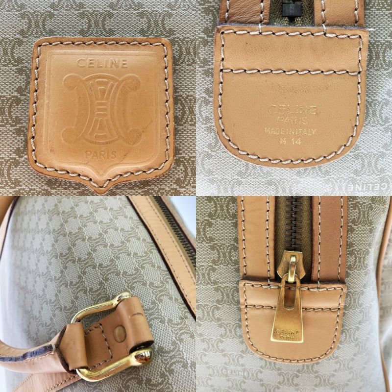 中古】 CELINE セリーヌ ハンドバッグ ボストンバッグ マカダム柄