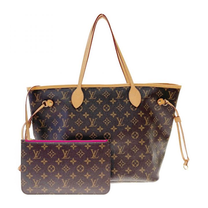 LOUIS VUITTON ルイヴィトン モノグラム ネヴァーフル MM トートバッグ M41178 ブラウン×ピンク x  ピンク｜中古｜なんでもリサイクルビッグバン