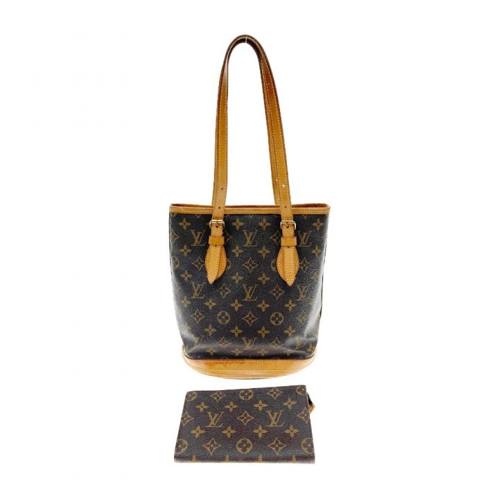 LOUIS VUITTON ルイヴィトン モノグラム プチ バケット ポーチ付 トートバッグ M42238 現状渡し  ジャンク品｜中古｜なんでもリサイクルビッグバン