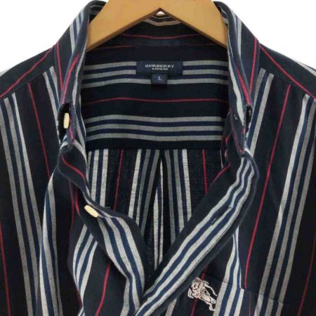  BURBERRY LONDON バーバリーロンドン メンズ シャツ サイズL ネイビー