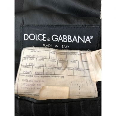 DOLCE & GABBANA ドルチェアンドガッバーナ メンズ スーツ ストライプ サイズ46（イタリア）  ネイビー｜中古｜なんでもリサイクルビッグバン