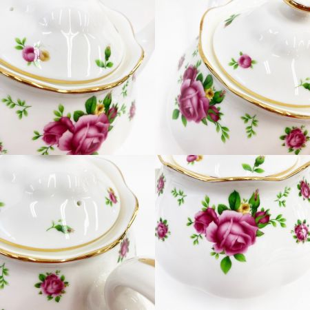  ロイヤルアルバート ニュー カントリー ローズ  ティーポット ホワイト