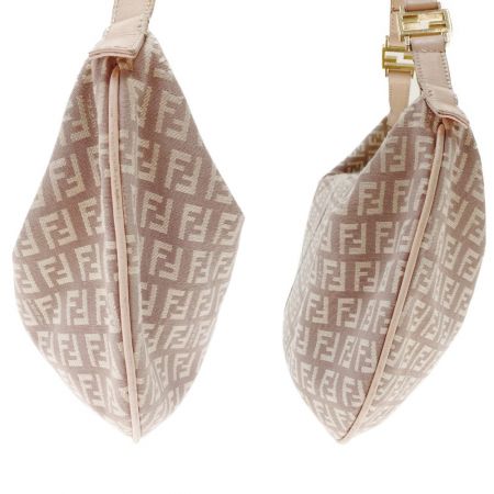  FENDI フェンディ ズッカ  ワンショルダー ハンドバッグ キャンバス ベージュ 現状渡し