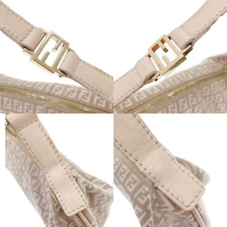  FENDI フェンディ ズッカ  ワンショルダー ハンドバッグ キャンバス ベージュ 現状渡し
