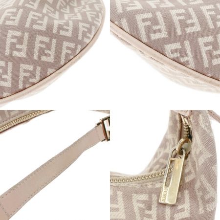  FENDI フェンディ ズッカ  ワンショルダー ハンドバッグ キャンバス ベージュ 現状渡し