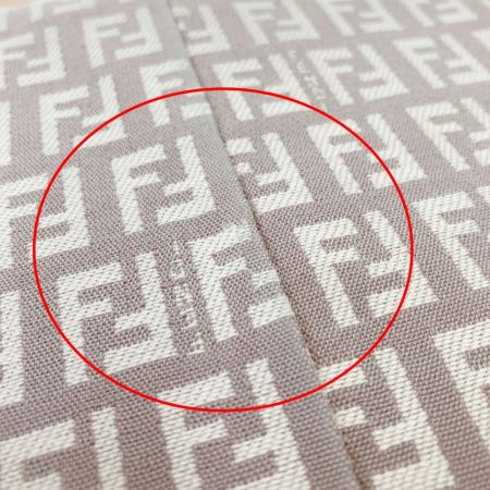  FENDI フェンディ ズッカ  ワンショルダー ハンドバッグ キャンバス ベージュ 現状渡し