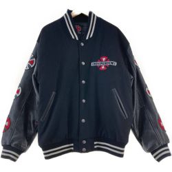 〇〇 インディペンデント INDEPENDENT　ジャケット スタジャン　サイズL　袖 牛革 51743104 51743104 ブラック Bランク